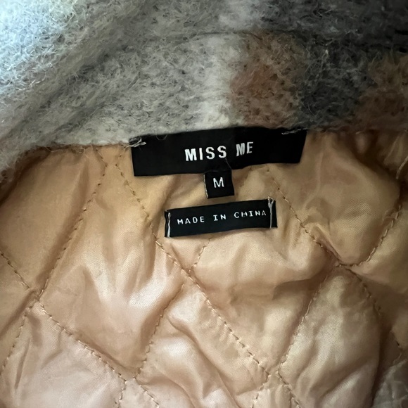 MISS ME wool blend sz M snap pearl closure , lined. - Picture 6 of 10